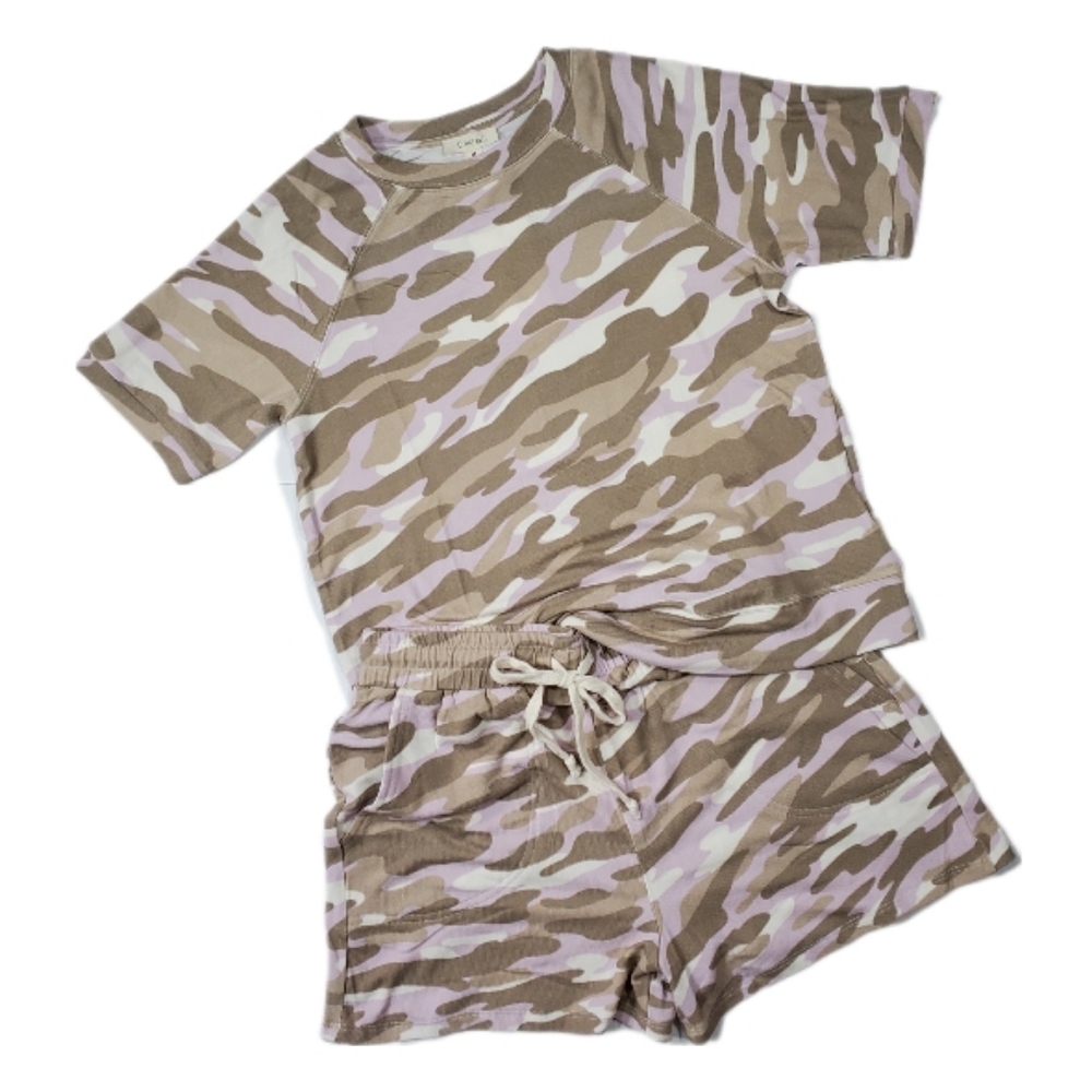 Como Blu Camo Lounge Set New With Tags  Brushed Texture Butter Soft M & L